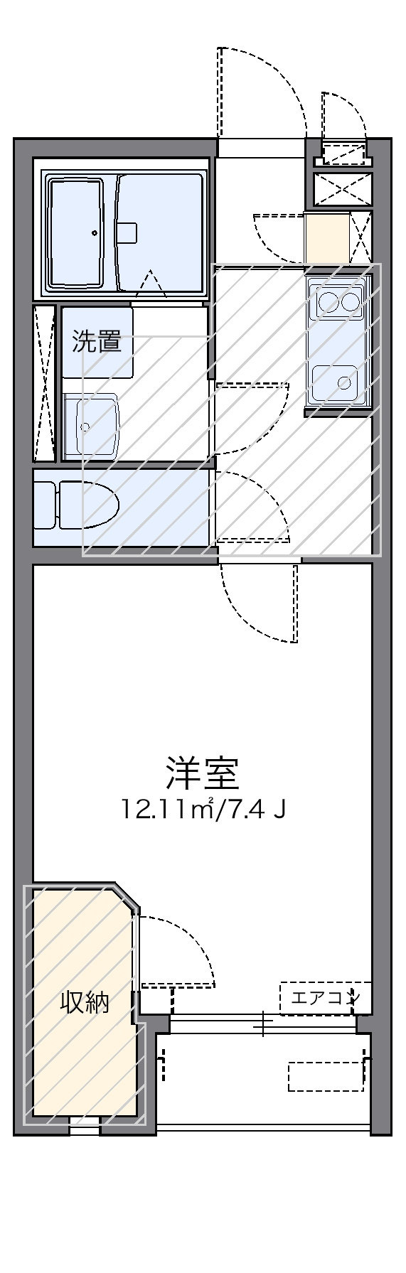 代表的な間取のため実際の間取とは異なる場合があります
