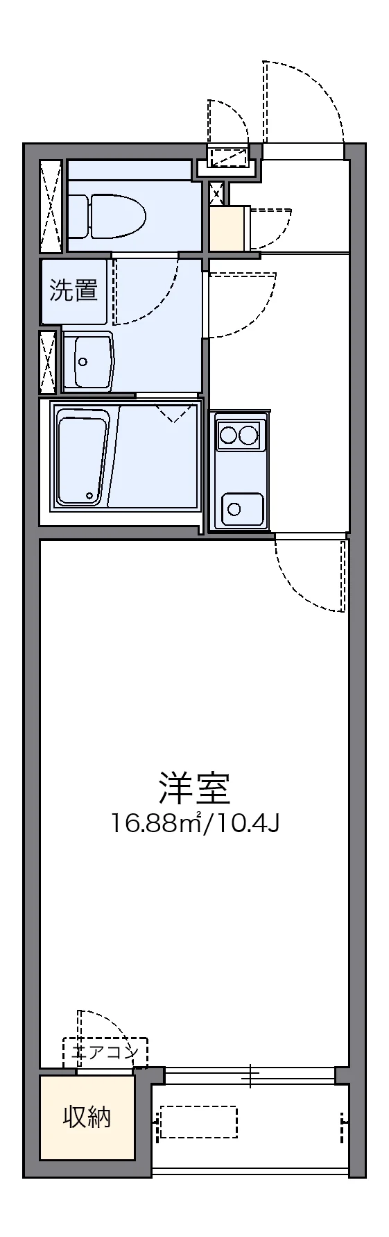 代表的な間取のため実際の間取とは異なる場合があります