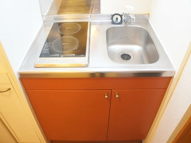 電気コンロ2口キッチンです♪
