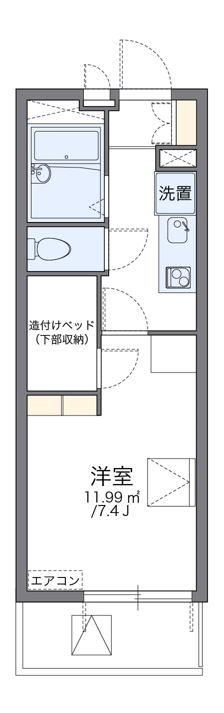 代表的な間取のため実際の間取とは異なる場合があります