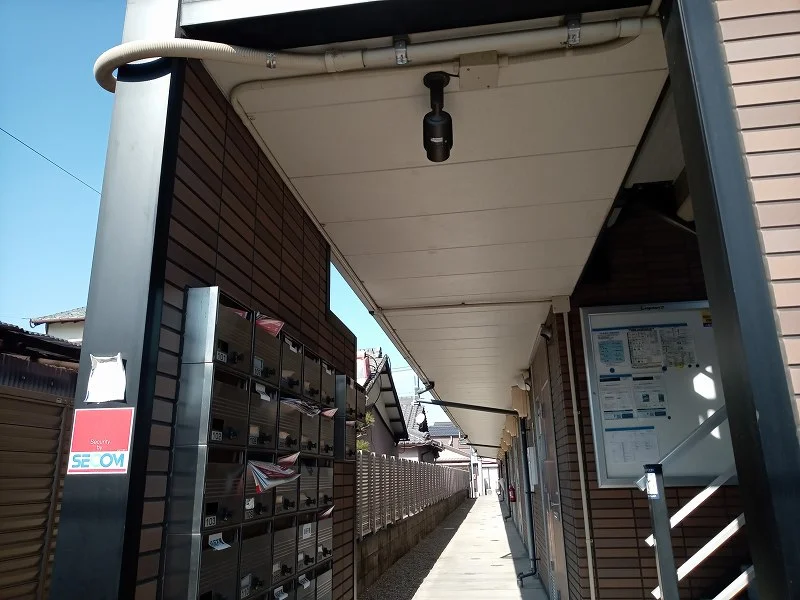 防犯カメラ設置で監視中