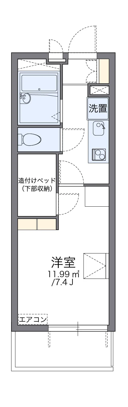 代表的な間取のため実際の間取とは異なる場合があります