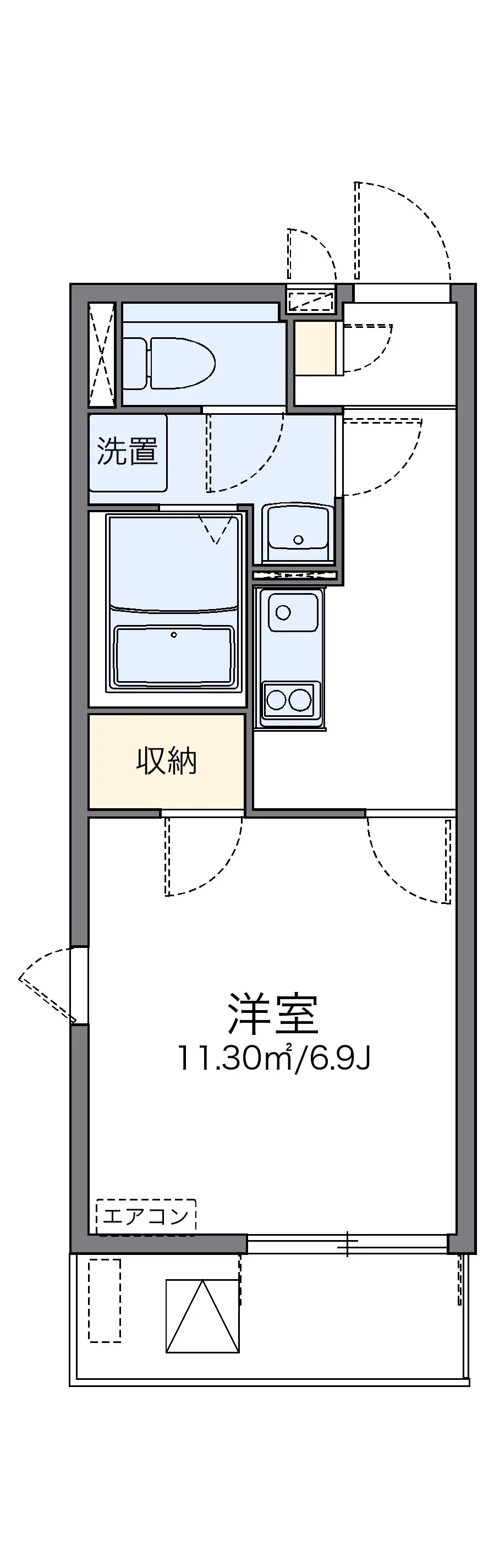 代表的な間取のため実際の間取とは異なる場合があります
