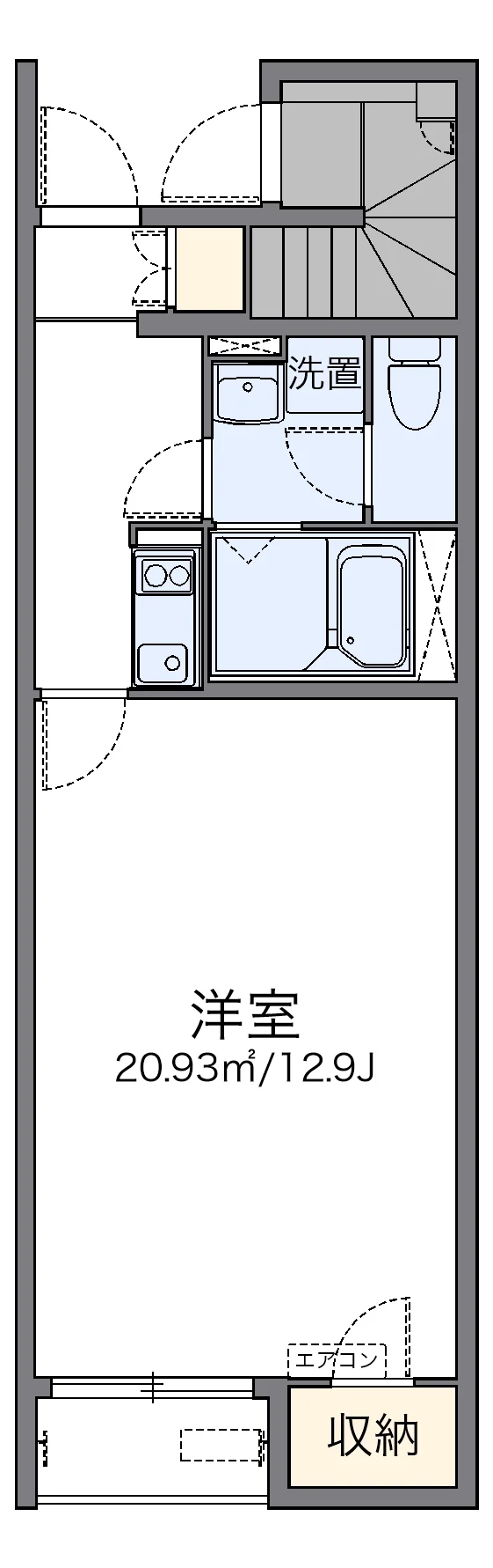 代表的な間取のため実際の間取とは異なる場合があります