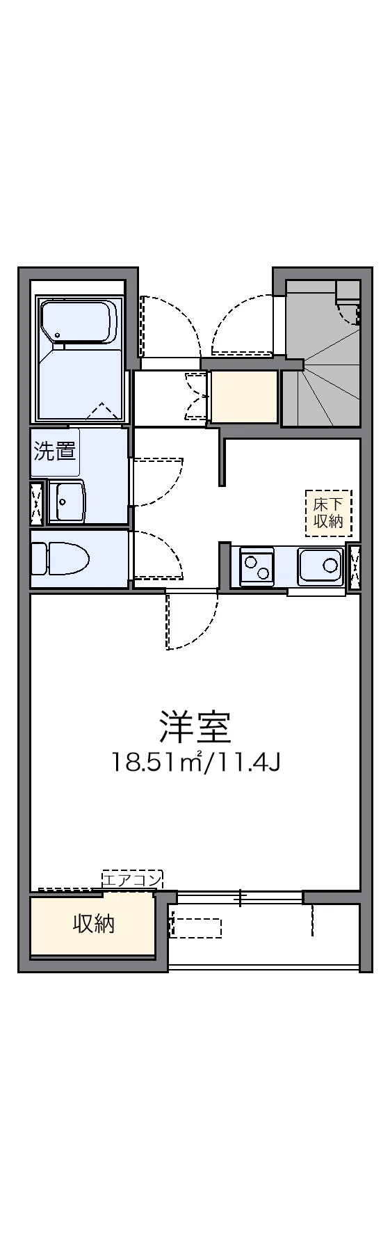 代表的な間取のため実際の間取とは異なる場合があります