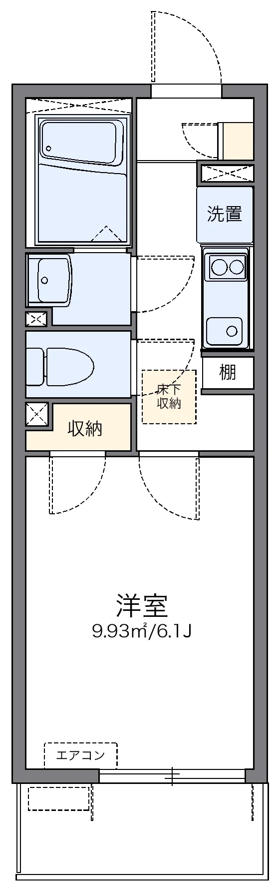 代表的な間取のため実際の間取とは異なる場合があります