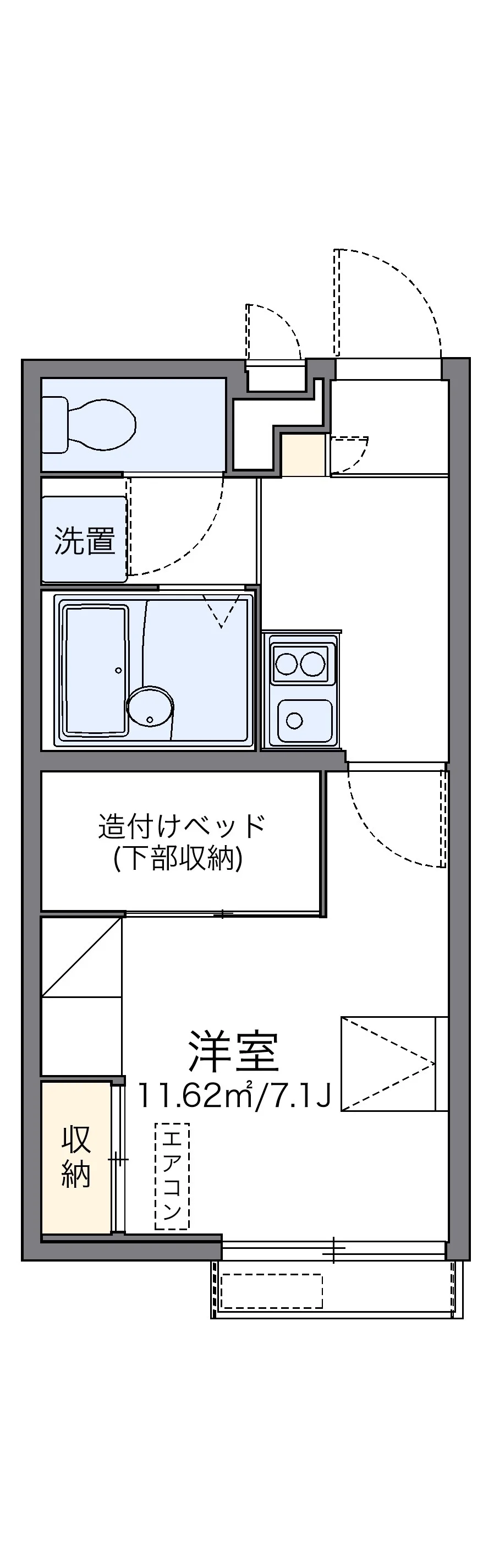代表的な間取のため実際の間取とは異なる場合があります
