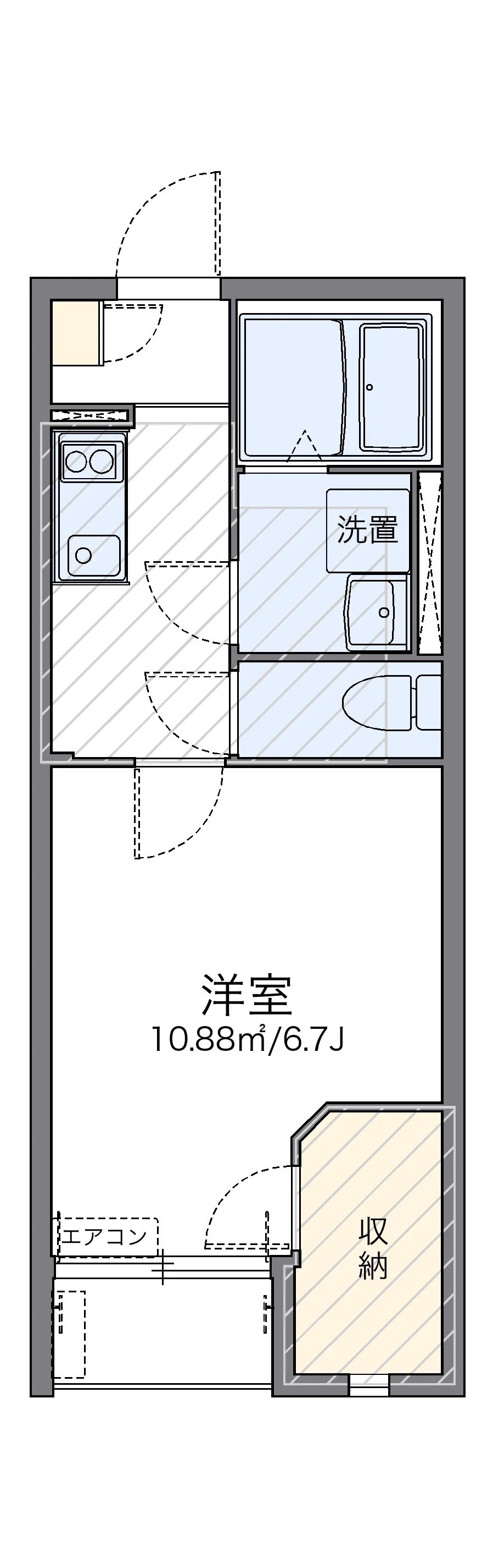 代表的な間取のため実際の間取とは異なる場合があります