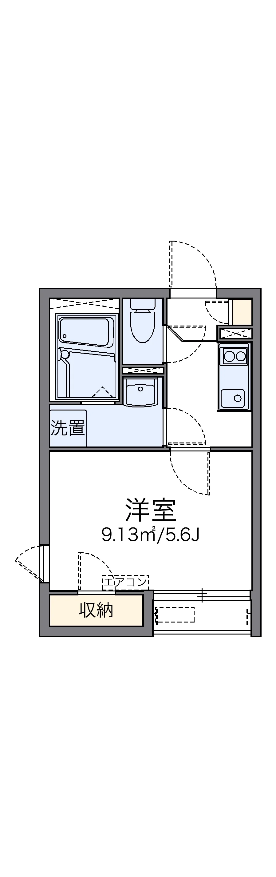 代表的な間取のため実際の間取とは異なる場合があります