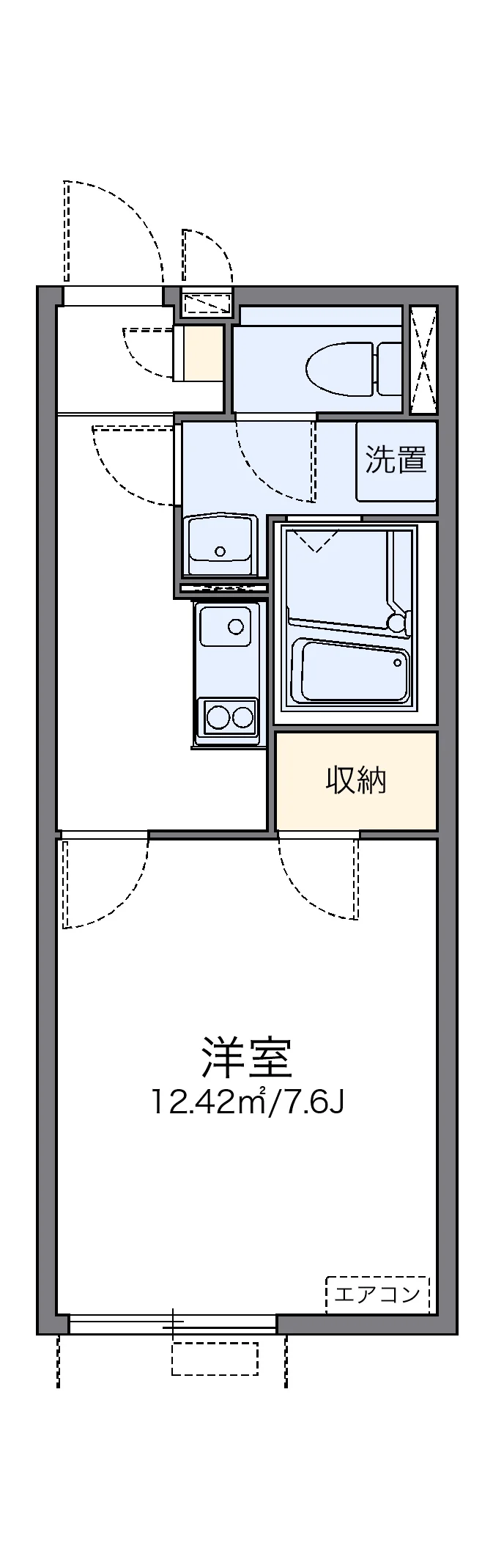 代表的な間取のため実際の間取とは異なる場合があります