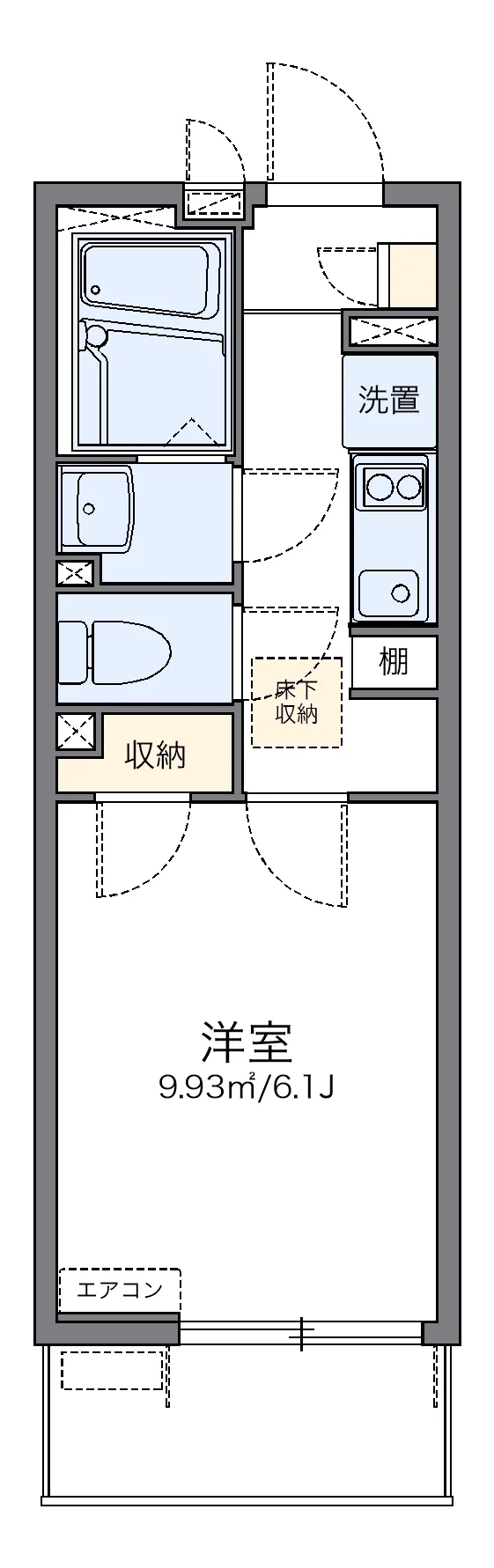 代表的な間取のため実際の間取とは異なる場合があります