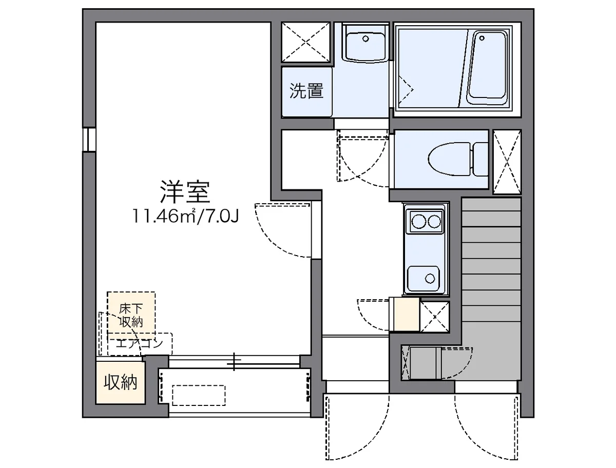 代表的な間取のため実際の間取とは異なる場合があります