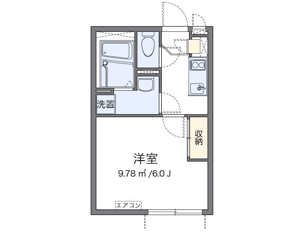 代表的な間取のため実際の間取とは異なる場合があります