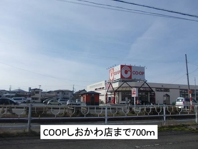 COOPしおかわ店まで700m
