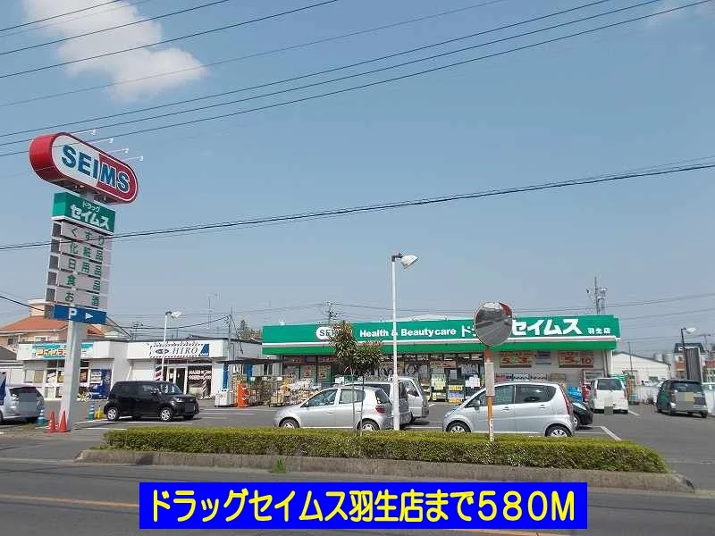 ドラッグセイムス羽生店まで580m
