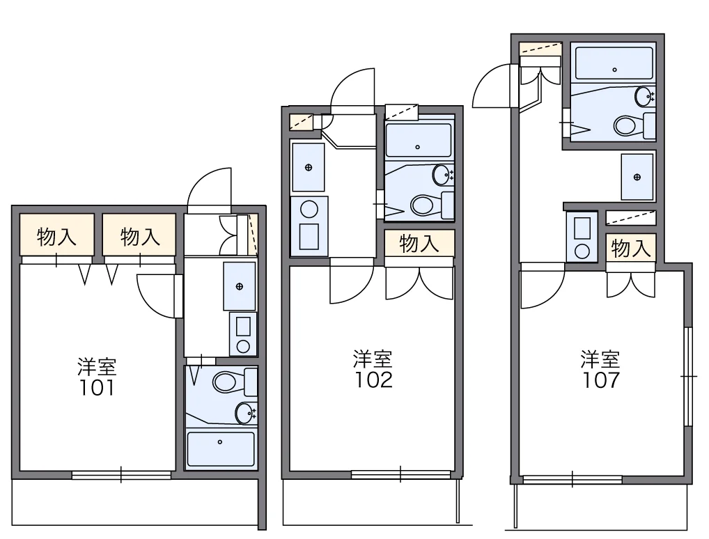 代表的な間取のため実際の間取とは異なる場合があります