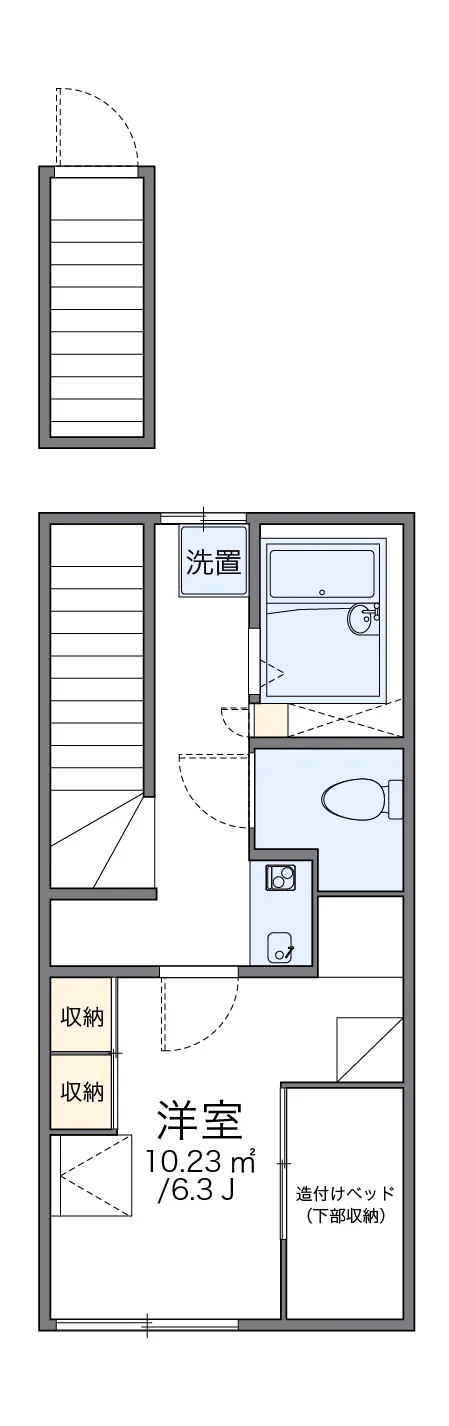代表的な間取のため実際の間取とは異なる場合があります