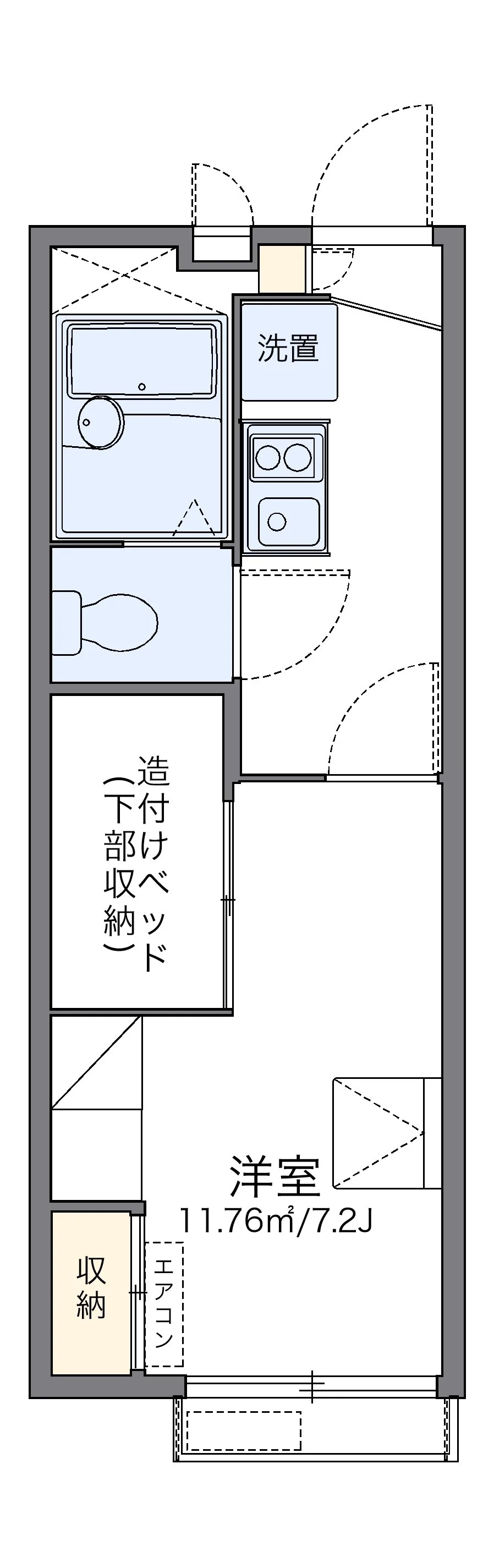 代表的な間取のため実際の間取とは異なる場合があります