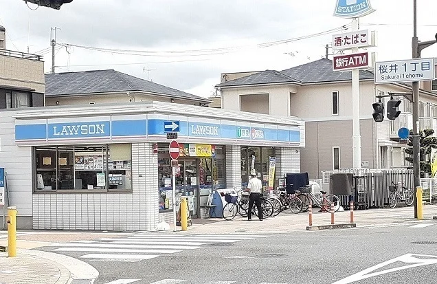 ローソン様まで1100m