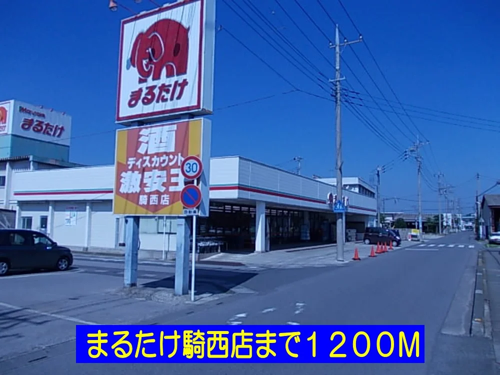 まるたけ騎西店まで1200m