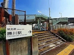 城北線勝川駅まで270m