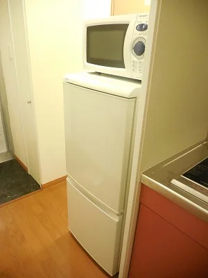 冷蔵庫、電子レンジ付き
