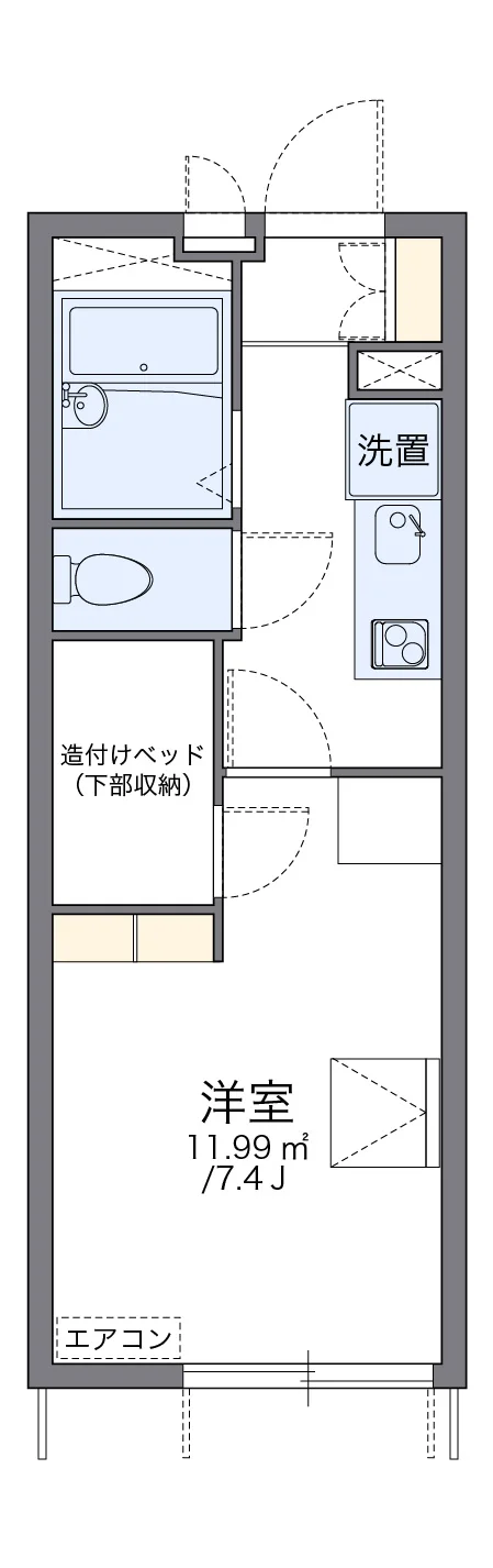 代表的な間取のため実際の間取とは異なる場合があります