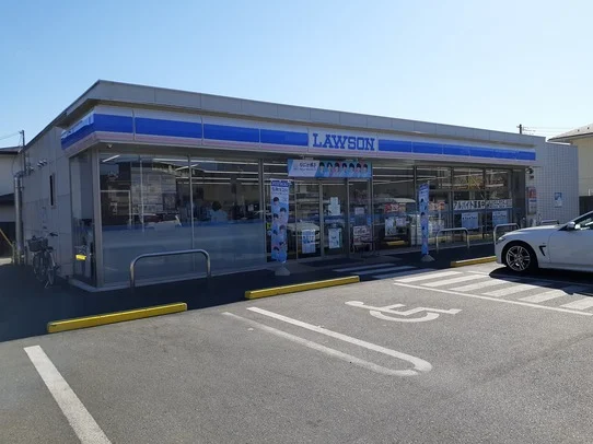 ローソン甲府貢川団地前まで550m