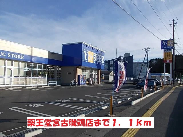薬王堂宮古磯鶏店まで1100m