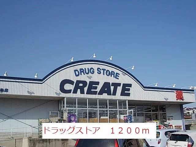 ドラッグストアまで1200m