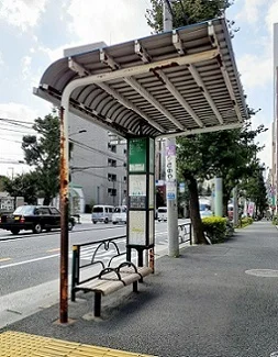 バス停　堀割まで38m