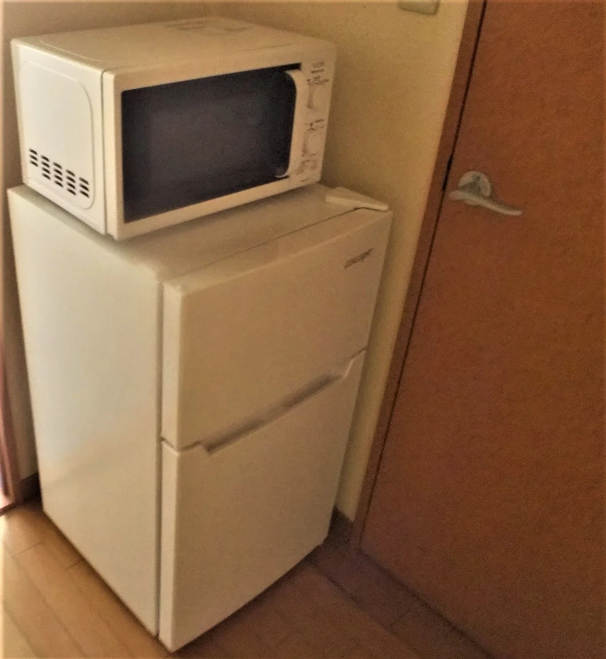 電子レンジと冷蔵庫