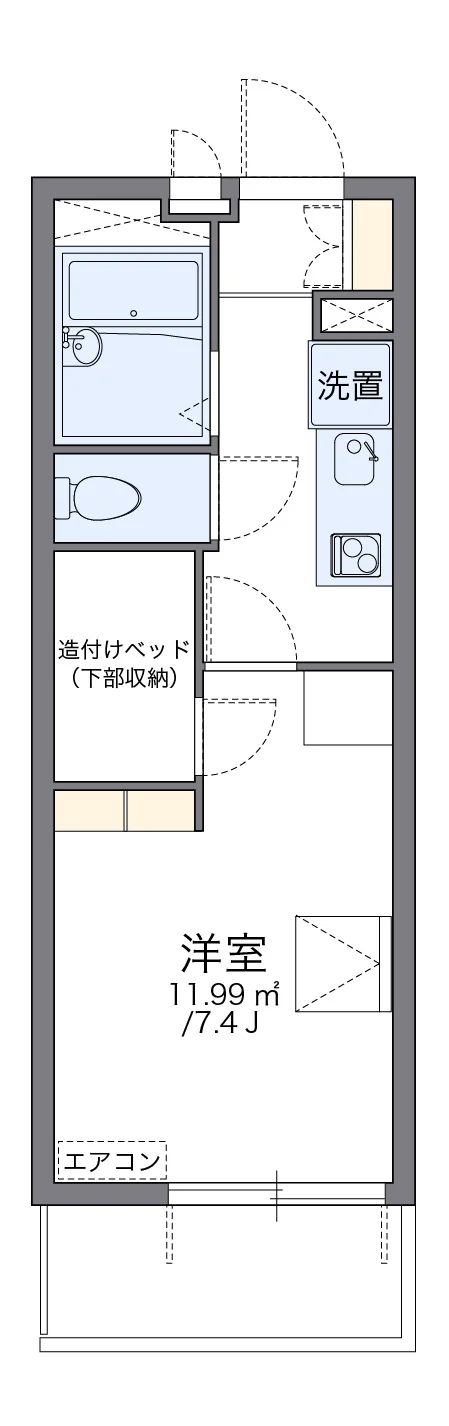 代表的な間取のため実際の間取とは異なる場合があります