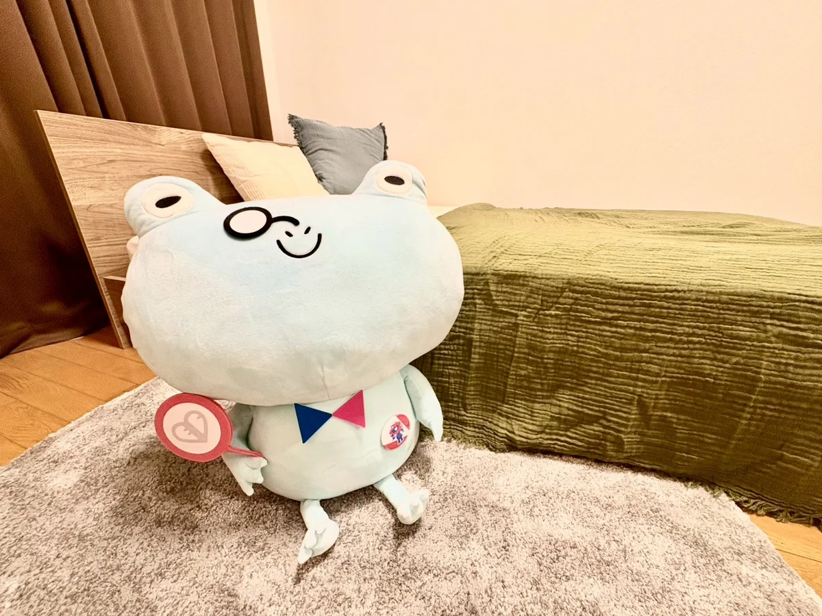 エスリード賃貸のマスコットキャラクター「ケロ坊」も皆様のご利用お待ちしております♪