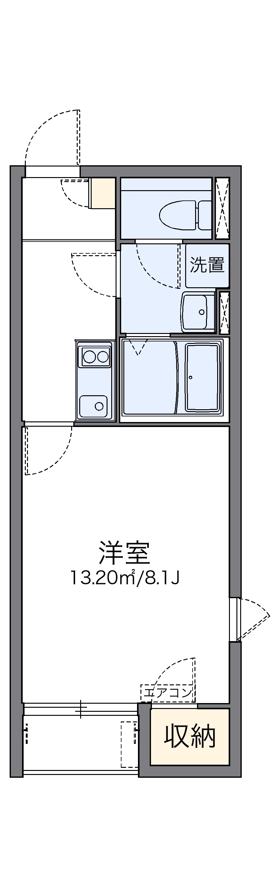 代表的な間取のため実際の間取とは異なる場合があります