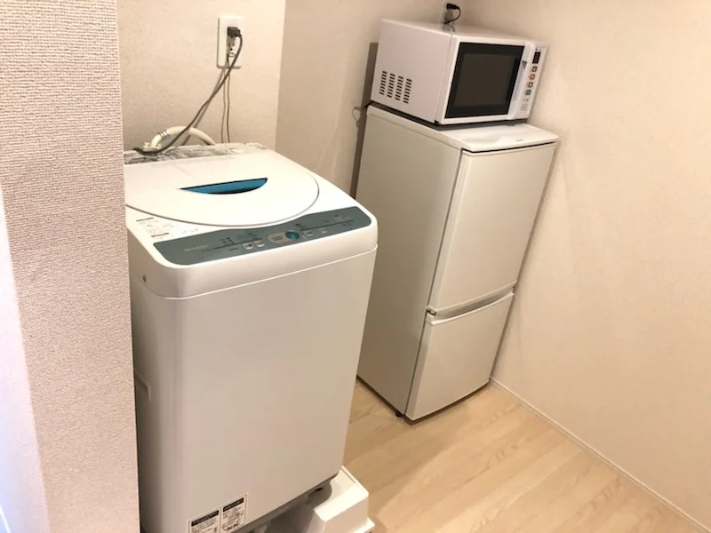 洗濯機、冷蔵庫、電子レンジ