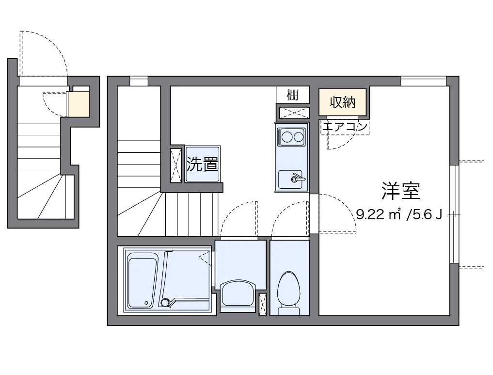 代表的な間取のため実際の間取とは異なる場合があります