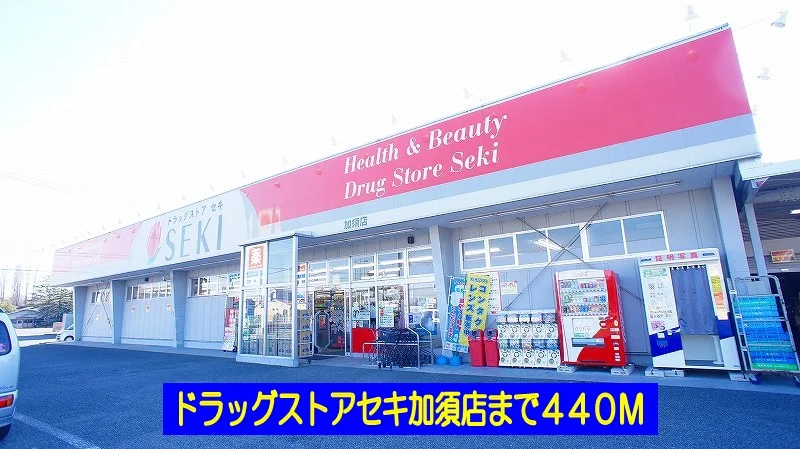 ドラッグストアセキ加須店まで440m