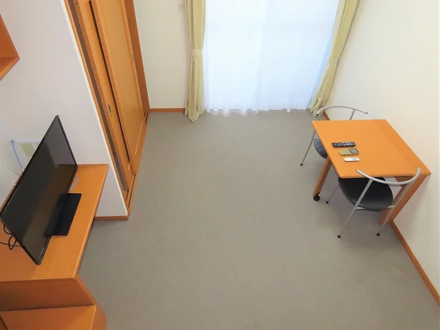 ベッド上からのアングルです