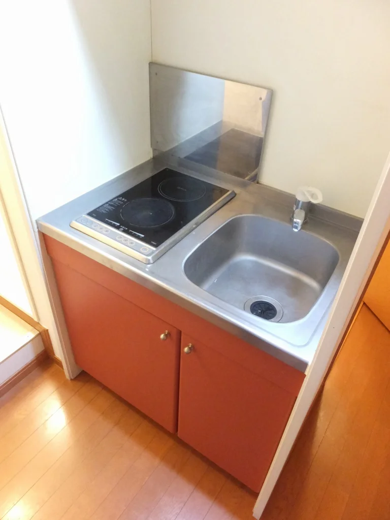 2口の電気コンロ