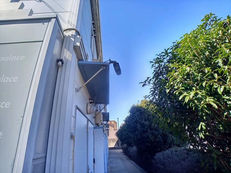 防犯カメラ設置作動中