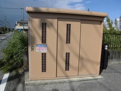 入居者様専用ゴミ庫です。