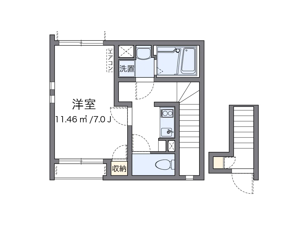 代表的な間取のため実際の間取とは異なる場合があります