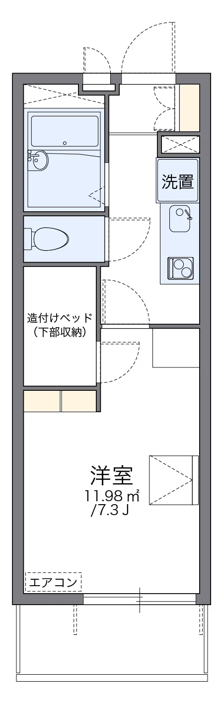 代表的な間取のため実際の間取とは異なる場合があります