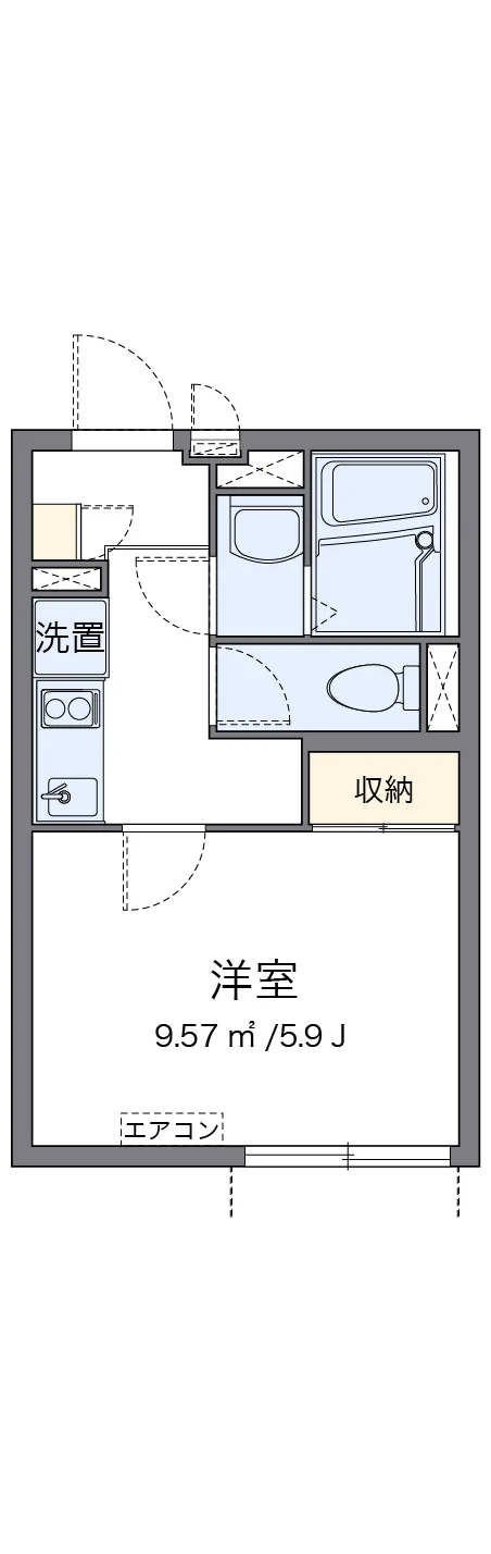 代表的な間取のため実際の間取とは異なる場合があります