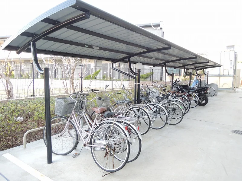 オートロック内に駐輪場