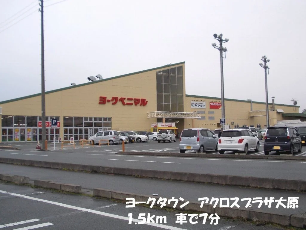 ヨークタウウン大原店まで1500m