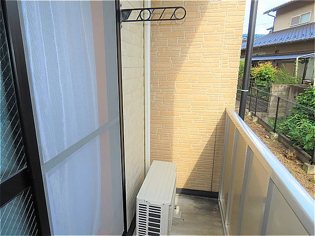 洗濯物を外干しできます