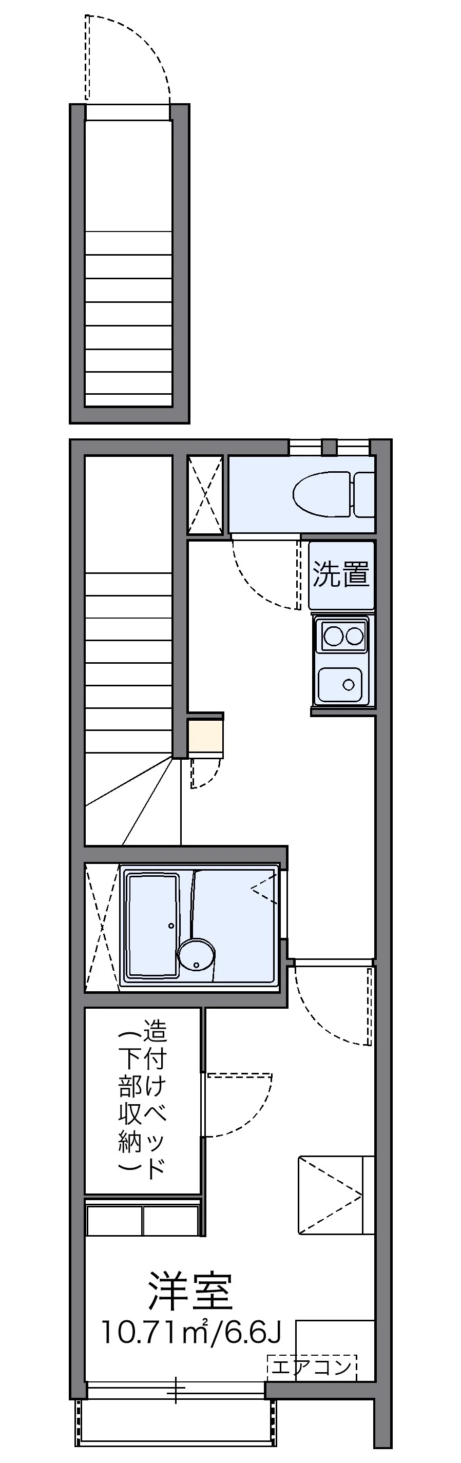 代表的な間取のため実際の間取とは異なる場合があります