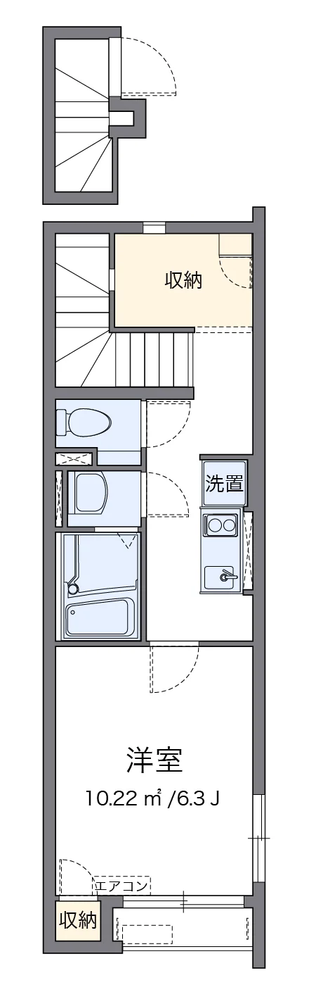 代表的な間取のため実際の間取とは異なる場合があります